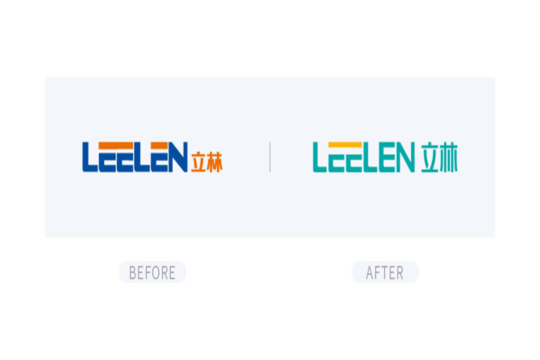 Observe sobre a substituição dos antigos e novos logotipos de leelen 